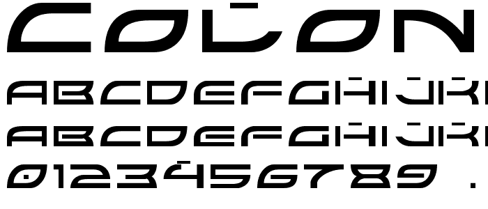 Colony Wars Normal font